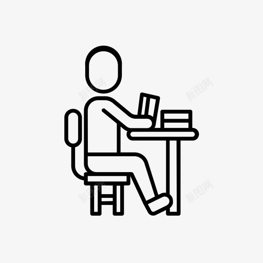 读书教育学习图标svg_新图网 https://ixintu.com 学习 学校 学生 教育 教育学校 读书