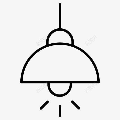 灯吊照明图标svg_新图网 https://ixintu.com 吊 灯 照明