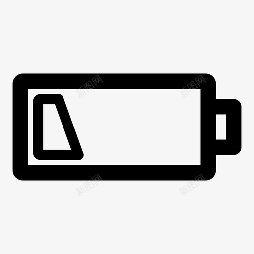 电池电量低电池电量不足电源图标svg_新图网 https://ixintu.com 电池电量不足 电池电量低 电源 线性基本v2