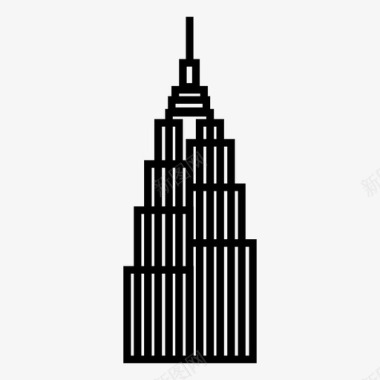摩天大楼大厦城市图标图标