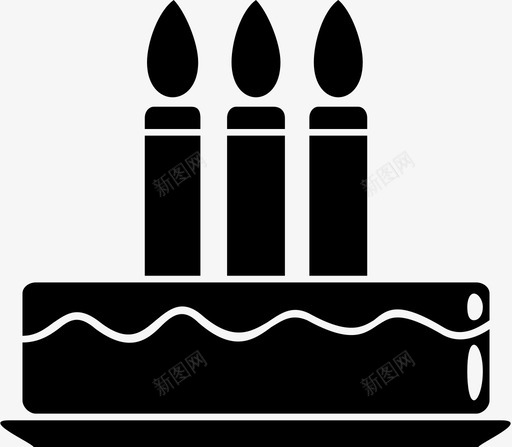 生日蛋糕蜡烛聚会图标svg_新图网 https://ixintu.com 生日蛋糕 聚会 蜡烛