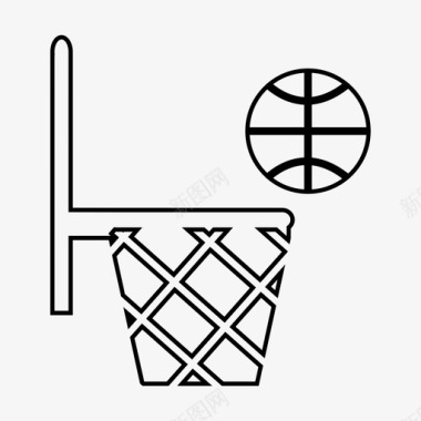 篮球运动周末图标图标