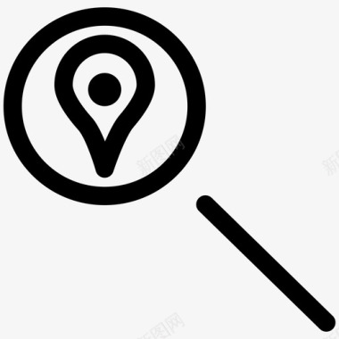 本地搜索引擎优化商业探索图标图标
