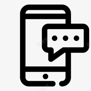 短信聊天移动应用图标图标