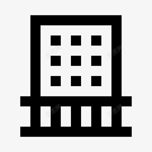 建筑房地产2号楼图标svg_新图网 https://ixintu.com 2号楼 建筑 房地产 线路