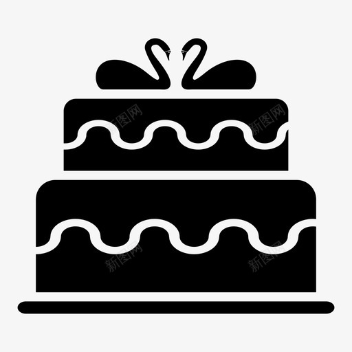 结婚蛋糕面包店饼干图标svg_新图网 https://ixintu.com 甜点 结婚蛋糕 面包店 饼干