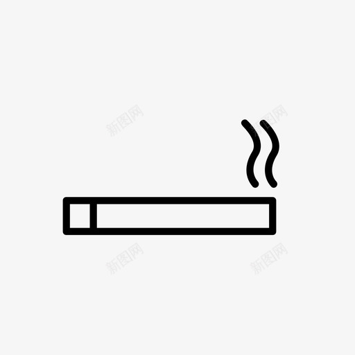 抽烟图标svg_新图网 https://ixintu.com 抽烟