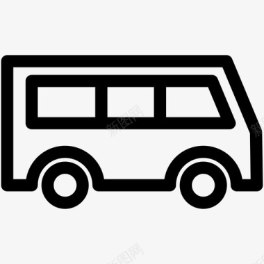 微型巴士运输概述图标图标