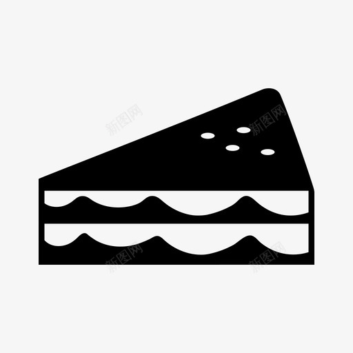 三明治蛋糕甜点图标svg_新图网 https://ixintu.com 三明治 午餐 甜点 蛋糕 食物