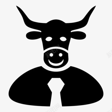 牛老板管理员化身图标图标