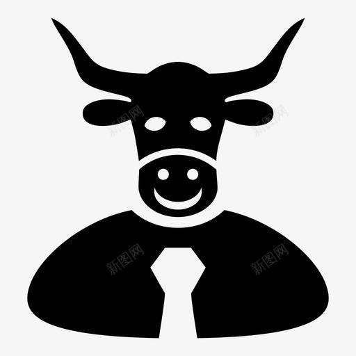 牛老板管理员化身图标svg_新图网 https://ixintu.com 化身 商人 屠宰场 牛老板 管理员 领袖