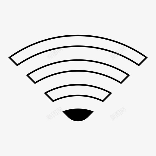 wifi低信号网络图标svg_新图网 https://ixintu.com wifi 低信号 无线 网络 计算