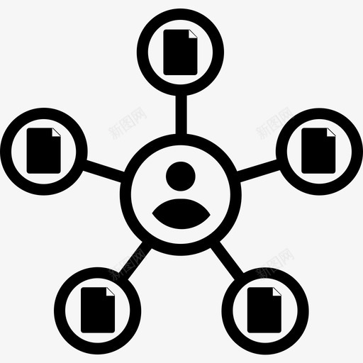 责任多任务分割图标svg_新图网 https://ixintu.com 分割 多任务 支持 责任