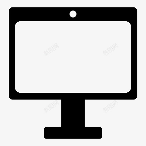 计算机电子显示器图标svg_新图网 https://ixintu.com 屏幕 显示器 电子 电视 计算机