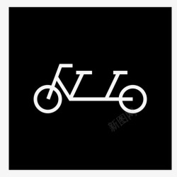 卡通双人自行车自行车双人自行车图标高清图片