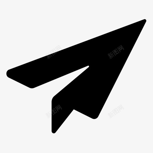 纸飞机邮件留言图标svg_新图网 https://ixintu.com 发送 留言 纸飞机 邮件 邮寄