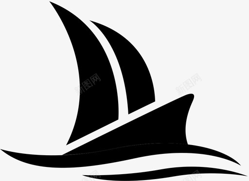 小帆船logo图标
