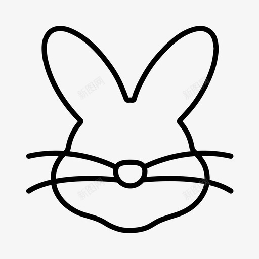 兔子动物野兔图标svg_新图网 https://ixintu.com 兔子 动物 狩猎 野兔 野生动物