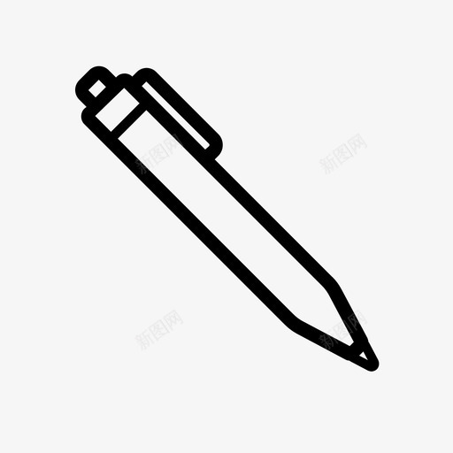 钢笔办公室学校图标svg_新图网 https://ixintu.com 办公室 学校 工作 建筑 钢笔