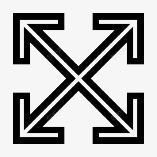 移动方向指针图标svg_新图网 https://ixintu.com 展开 指针 方向 移动 符号