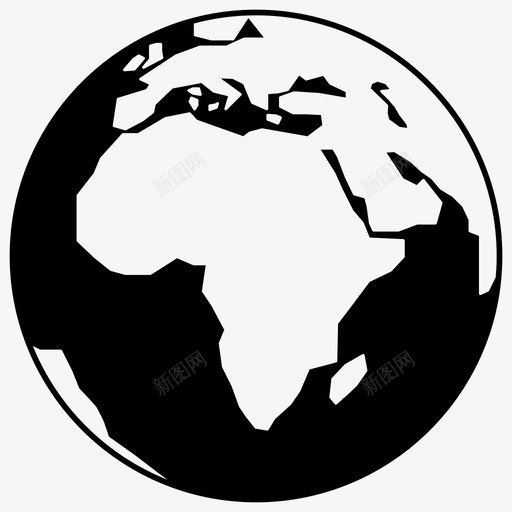 地球非洲地图图标svg_新图网 https://ixintu.com 世界地图 地图 地球 非洲