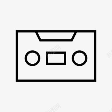 盒式磁带音乐收音机图标图标