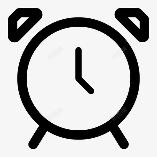闹钟时间定时器图标svg_新图网 https://ixintu.com 定时器 时间 线性基本v2 闹钟