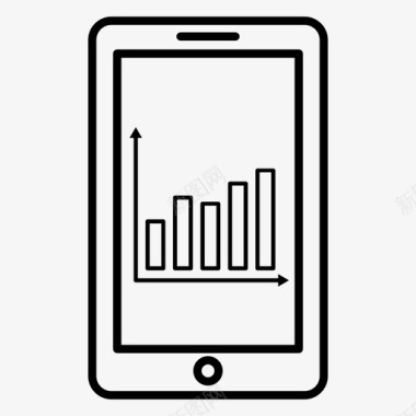 智能手机分析商业报告图标图标