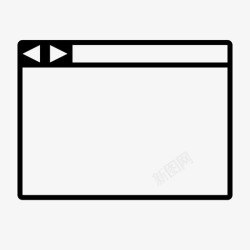 空白的窗口空浏览器空白搜索图标高清图片