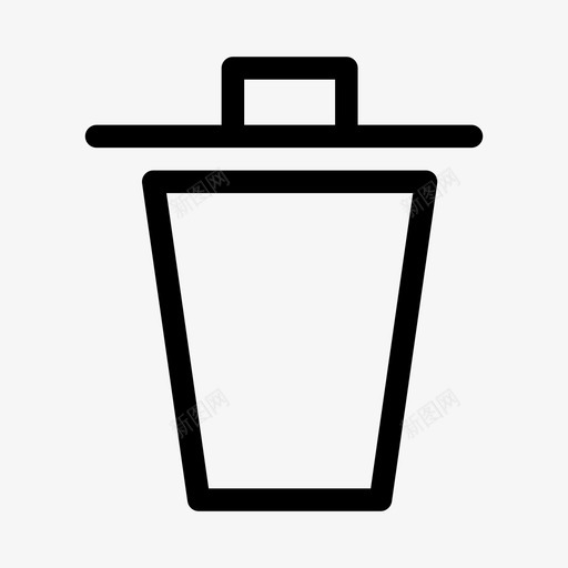 垃圾箱接口元素ios优化图标svg_新图网 https://ixintu.com 垃圾箱 接口元素ios优化