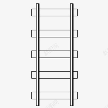 铁轨铁路运输图标图标