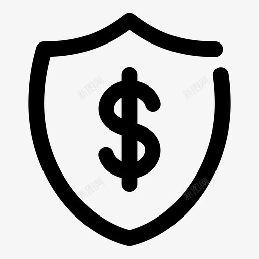 货币盾金融货币保护图标svg_新图网 https://ixintu.com 公司 货币保护 货币盾 金融