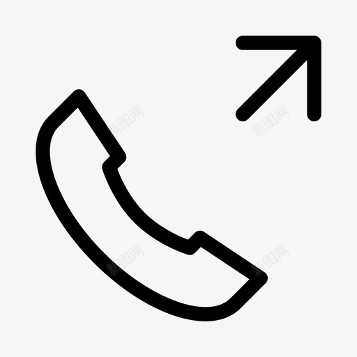 传出呼叫电话接口元素ios优化图标svg_新图网 https://ixintu.com 传出呼叫 接口元素ios优化 电话