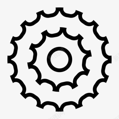 链轮自行车设置软件图标图标