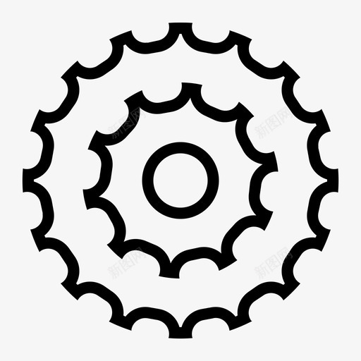 链轮自行车设置软件图标svg_新图网 https://ixintu.com 设置 软件 链轮自行车