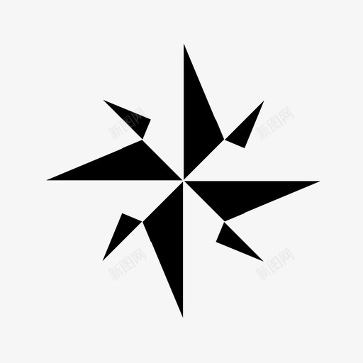 北地图导航图标svg_新图网 https://ixintu.com 位置 北 北导航位置 北箭头 地图 导航 点