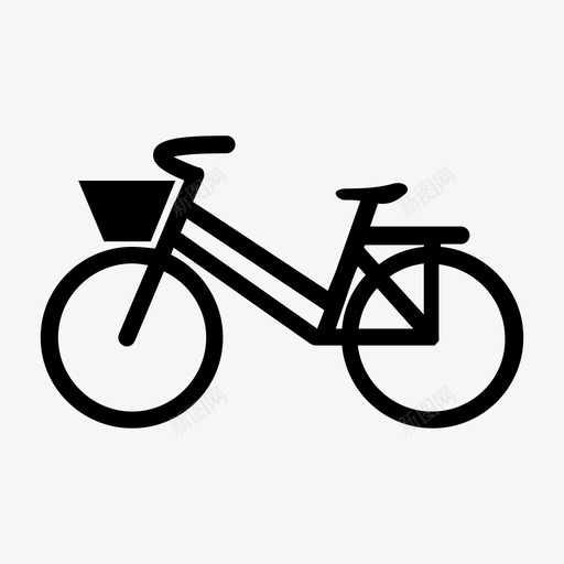 女自行车自行车骑行图标svg_新图网 https://ixintu.com 女自行车 自行车 轮子 骑行