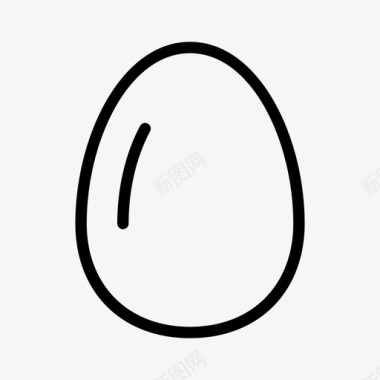 鸡蛋食物细纹图标图标