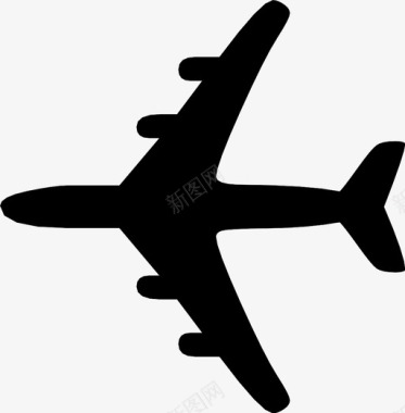 飞机飞机俯视图图标图标