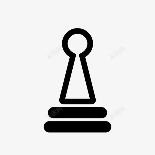 当铺国际象棋游戏图标svg_新图网 https://ixintu.com 国际象棋 当铺 棋子 棋盘游戏 游戏 策略 西洋棋