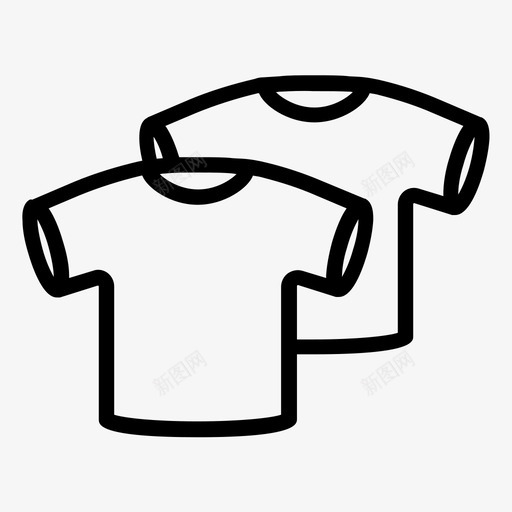 衬衫衣服服装图标svg_新图网 https://ixintu.com 时尚 服装 衣服 衬衫 通用电线图标包