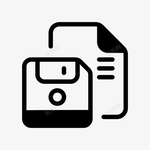 保存模板文档保存另存为图标svg_新图网 https://ixintu.com 保存文件 保存模板 另存为 文档保存