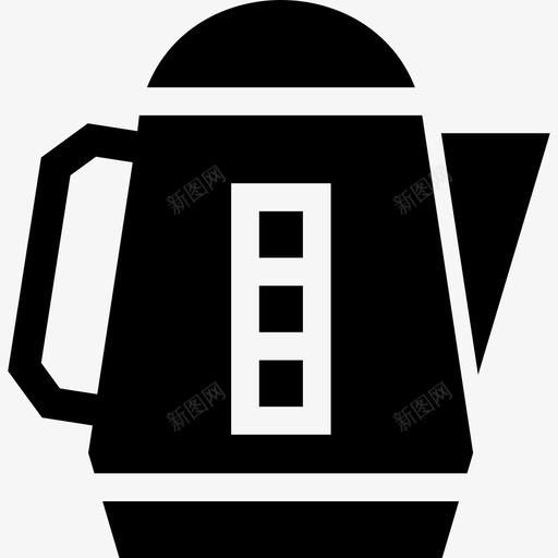 电水壶厨房茶壶图标svg_新图网 https://ixintu.com 厨房 电子产品 电水壶 茶壶