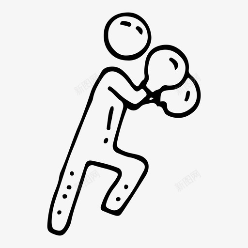 拳击拳击手搏击图标svg_新图网 https://ixintu.com 人类活动涂鸦 拳击 拳击手 搏击 自卫