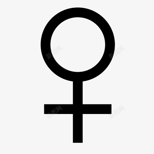 女性性别人类图标svg_新图网 https://ixintu.com 人类 女性 性别 符号