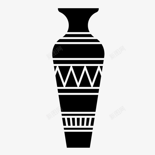 花瓶文物陶瓷图标svg_新图网 https://ixintu.com 埃及 文物 花瓶 陶瓷