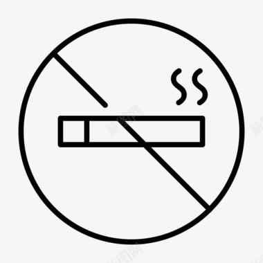 禁止吸烟吸烟区烟草图标图标