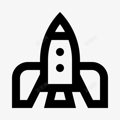 火箭发射运输图标svg_新图网 https://ixintu.com 发射 火箭 运输