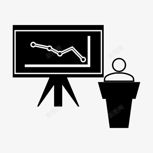 演示董事会业务图标svg_新图网 https://ixintu.com 业务 会议 幻灯片放映 演示 董事会 讲座