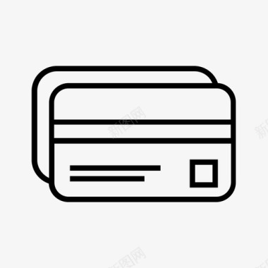 信用卡网上购物借记卡图标图标